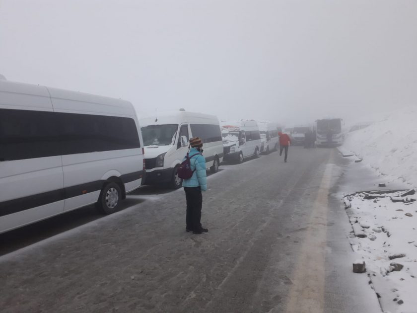 Turistler dağda mahsur kaldı