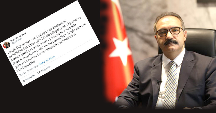 Rektör Gür’den Yüksek Kiralara Sert Tepki