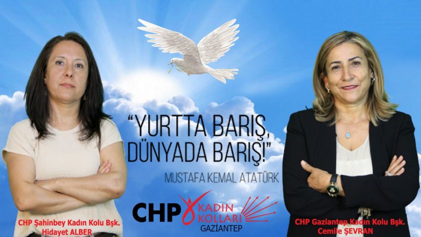 CHP Kadın Kollarından 1 Eylül Dünya Barış Günü mesajı