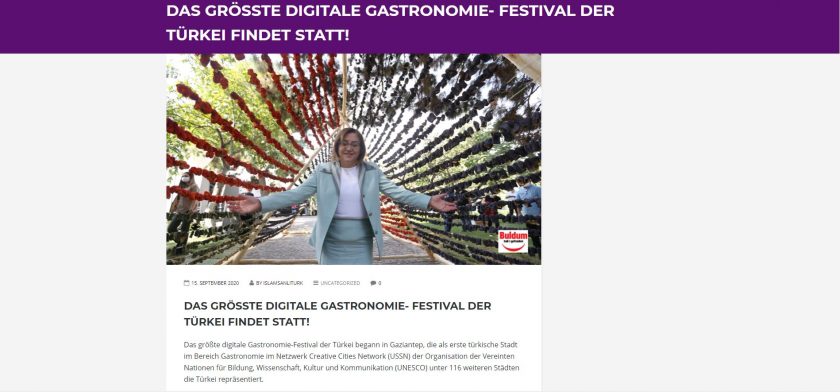 Dünya Gaziantep’in festival fırtınasını konuştu