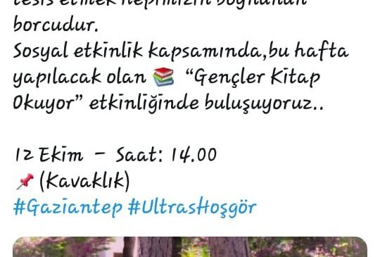 Taraftarlardan kitap etkinliği