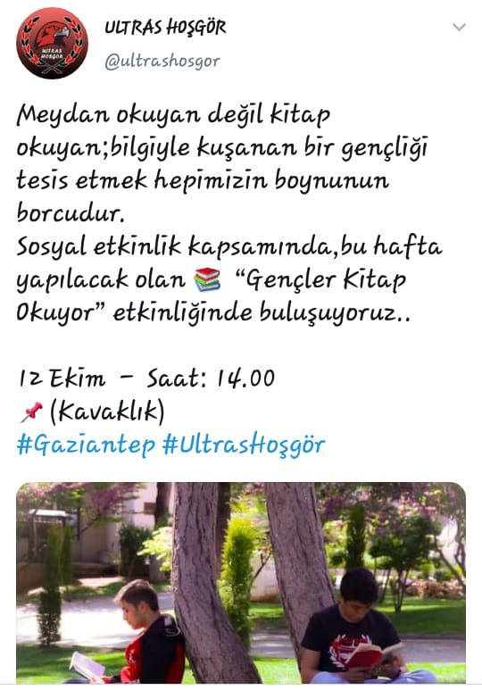 Taraftarlardan kitap etkinliği