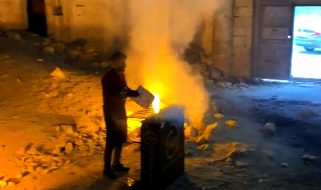 Germuş Kilisesi’nde bu kez mangal yakıldı