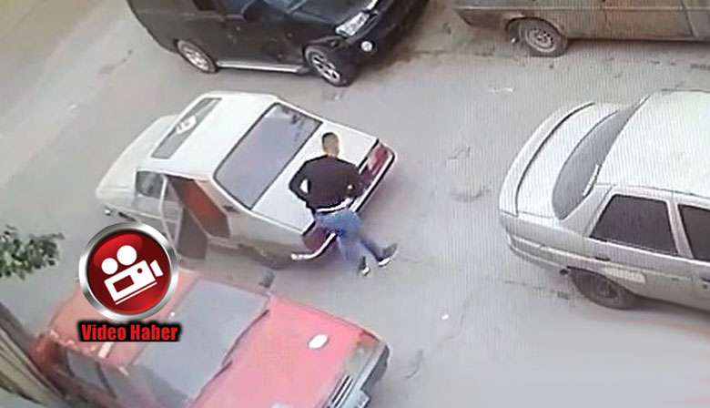 Hırsızlık anı saniye saniye güvenlik kamerasında