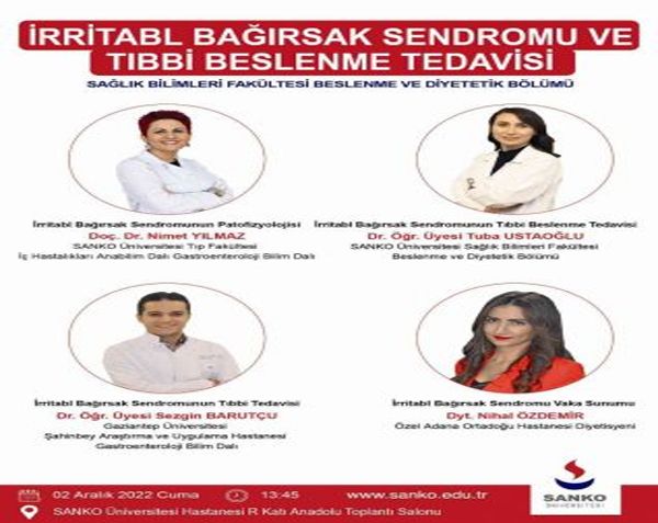Huzursuz bağırsak sendromu ve tıbbi beslenme tedavisi paneli SANKO’da